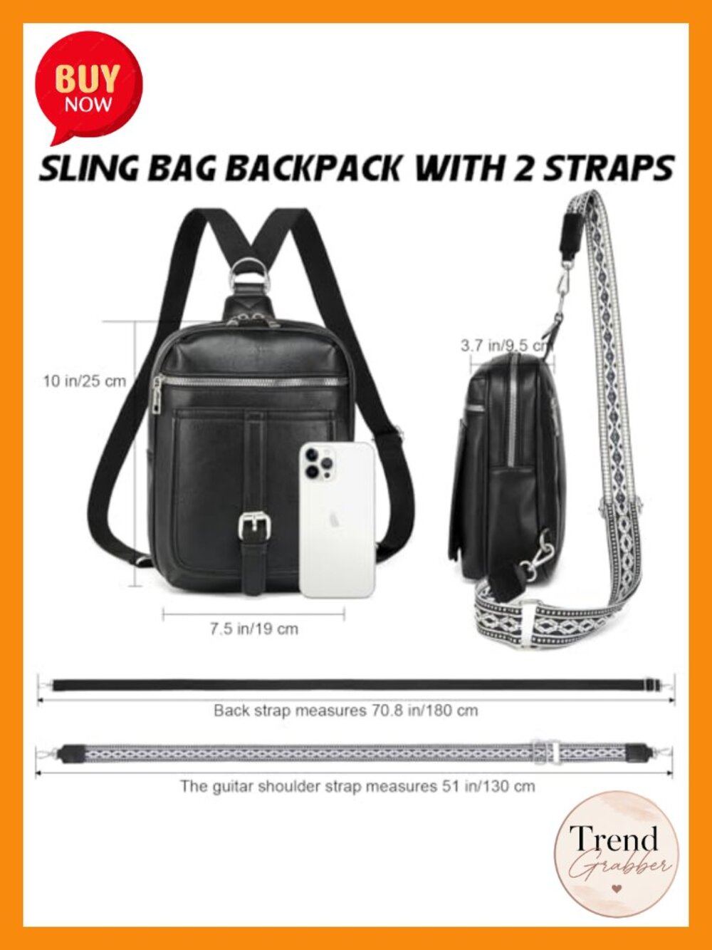 Mini Diaper Bag Crossbody Purse with Wipes Pocket, Faux Leather Sling Bag for